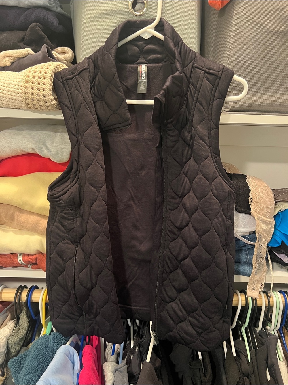Kirkland Signature Quilted Black Women's Vest
